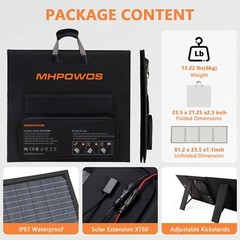 110 220 400W Solar Panel Kit Foldable for Portable Power Stations Refurbished