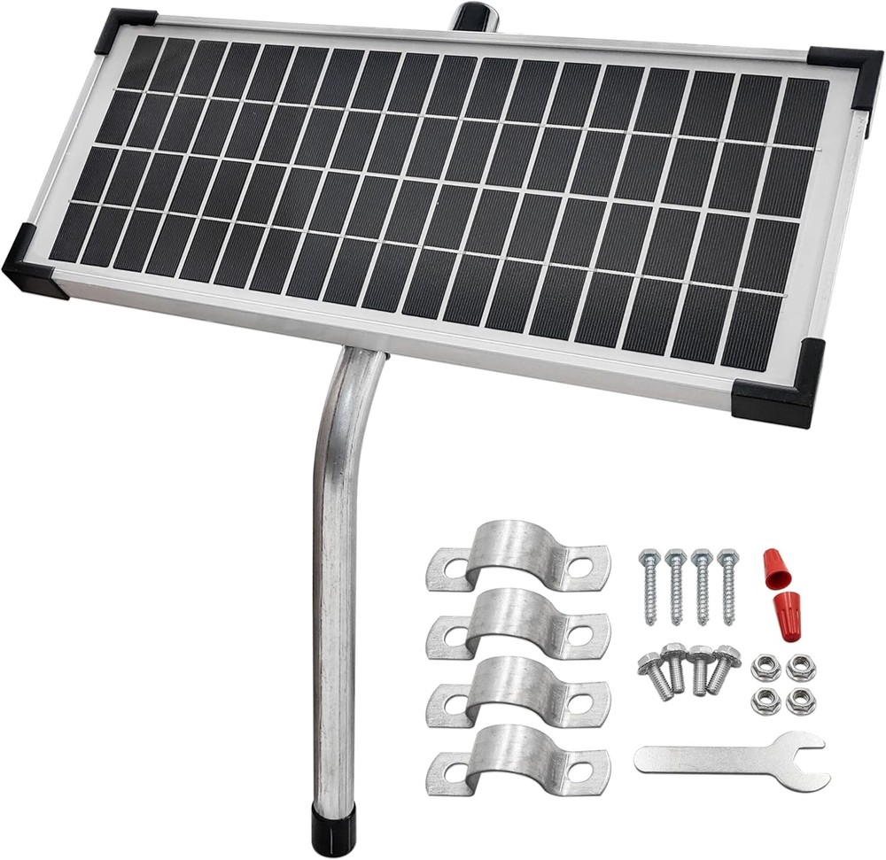 FM123 Solar Panel Kit Compatible Mighty Mule Gate Opener 10W