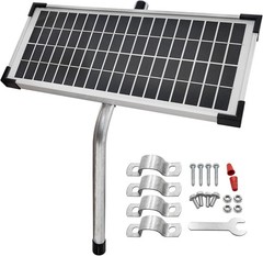 FM123 Solar Panel Kit Compatible Mighty Mule Gate Opener 10W