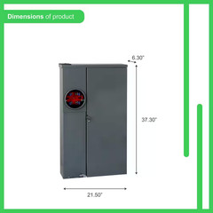 Homeline 200 Amp 42-Space 42-Circuit Outdoor Ring-Type Surface Mount Solar-Ready