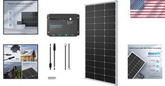 12V 100W Monocrystalline Solar Kit with 30A Controller – Weatherproof Solution