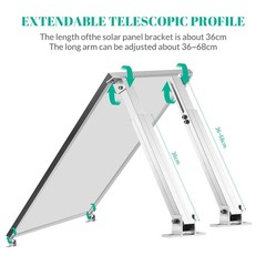 Solar Panel Mounting Brackets Kit Ground Mount Bracket Roof Surface Adjustable