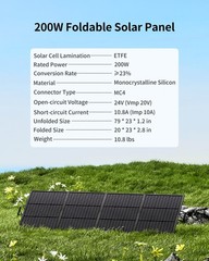 Foldable Kickstand 100-500W IP68 Portable Solar Panel Durable ≥ 23.5% Efficiency