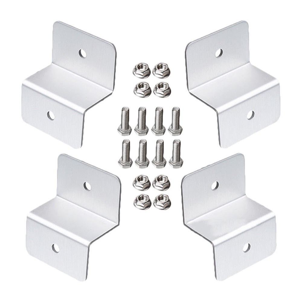 4 Pcs Mounting Hardware Solar Panel Bracket Corner Z Brackets RV
