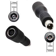 2X DC7909 Female to DC8020 Male Connector Adapter for Solar Panel RV Generator