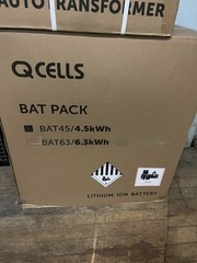Qcell 7.6kw hybrid inverter G1 + 4.5kwh Battery And BMS And auto transformer￼