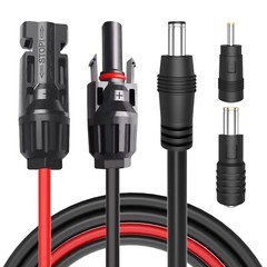 Solar Panel to DC Adapter Cable 16 AWG 4.59ft for Power Stations Generators