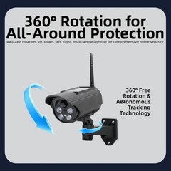 Realistic Looking Solar Simulation Camera with Motion Detection and Red Light