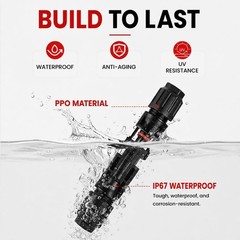Solar MC4 Connector Crimping Tool Kit for Solar Panel Cable Assembly,14-10 AW…