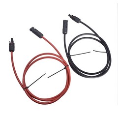 1 Pair 4mm2 /12AWG Black and Red Solar Panel Extension Cable Wire Connector