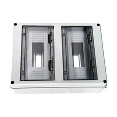 Waterproof Distribution Box 12 to 24 Circuits Flame Retardant PC Panel ABS
