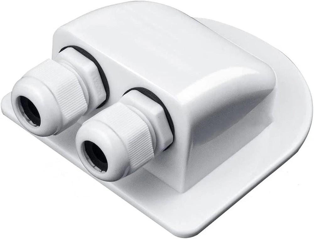 Solar Cable Entry Gland, Waterproof Solar Double Cable Connector Cover Solar Pho