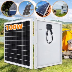 400W 200W 100W Watt Solar Panel Mono 12V Battery Charger RV Home Off-Grid Boat