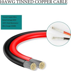Versatile 10AWG Tinned Copper Wire – Solar Power Cable