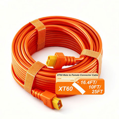 12AWG 16.4FT XT60 Extension Cable 10/16.4/25 FT XT60 Cable with Female to Male C