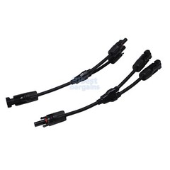 Solar Panel Y Branch Cable Connection Waterproof Adapter Connector Extension