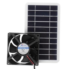 4W Solar Powered Panel Exhaust Roof Attic Fan Air Ventilation Van For Pet House