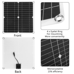 50 Watts Solar Panel Kit 100A 12V Battery Charger with Controller Caravan Boat