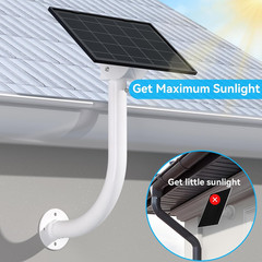 Universal 2 Pack Solar Panel Wall Mount Bracket – 30Cm L-Shape Mount with Adjust