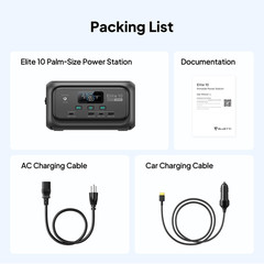 Elite 10 Mini Power Station – 128Wh, 200W AC Outlet, Travel Ready