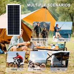 800W 4 x 200W PV Panel Kit – 100A Controller + 2M DC Cord for Home Balcony/RV4