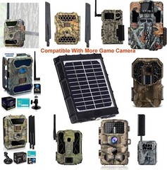 Trail Camera Solar Power Panel 8000mAh 3W Supporting 12V 9V 6V for All 3G 4G …