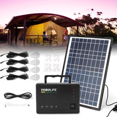 Portable Power Station with Solar Panel, Outdoor Generator Power Supply for Home
