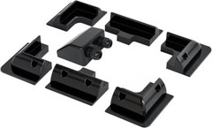 7PCS Solar Panel Mounting Brackets ABS Drill Free Corner Bracket Kit for RV, Boa