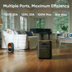 Jackery Homepower 3600 plus Portable Power Station, 3600W AC Output, 3584Wh LFP