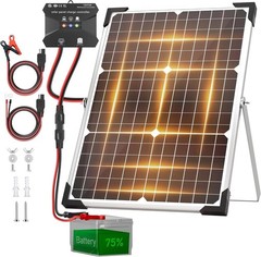 Versatile 30W Waterproof Solar Panel Kit with Adjustable Mount for All Vehicles
