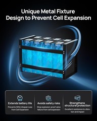 DC HOUSE 12V 100AH Lithium LiFePO4 Battery + BlueTooth + Low Temp Protection