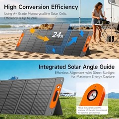 ETFE Foldable Solar Panel 120W QC3.0 Type-C MC4 Output