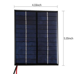 Solar Panel Module with Clips Battery Charge Waterproof for Outdoor Camping L8O3