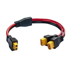 10AWG XT60 Y Splitter Cable, XT60 Female to Dual Male Connector Adapter for