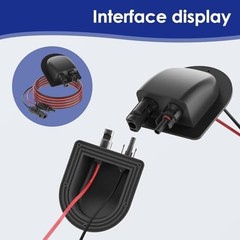 Waterproof Solar Cable Gland Entry Housing Solar Junction Box Fit for roof Panel