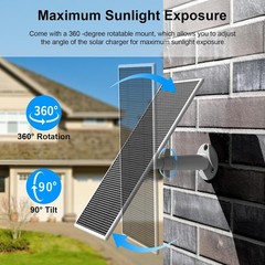 Solar Panel Google Nest Camera 5W Solar Power Charger Nest Camera