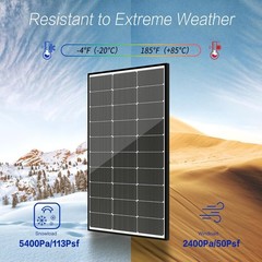 Efficient 100 Watt N-Type Solar Panel – 25- Transferable Included