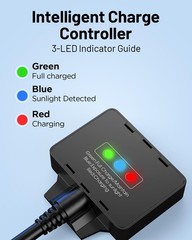 Callsun 7.5W Solar Battery Maintainer & Trickle Charger 12V Waterproof Panel