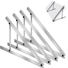 Adjustable Solar Panel RV Tilt Mount Brackets Rooftop Flat Surface Mounting Kit