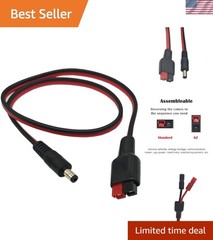 14AWG DC 5.5mm x 2.1mm Power Plug Extension Cable Connector for Generator Bac…