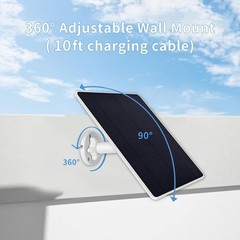 Solar Panel Charger for Arlo Essential 2K Outdoor(2nd Gen)/Essential XL 1Pack