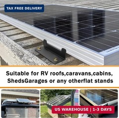 16 PCS Solar Panel Mounting Z Brackets,Solar Panel Mounting Brackets for RV | Li