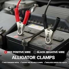 XT60 Connector Cable with 12V DC Battery Alligator Clips Battery Clamp 2 feet