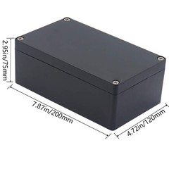 Project Box ABS Plastic Black Electrical Boxes IP65 Waterproof DIY Electronic Ju