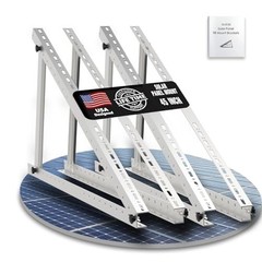 Adjustable Solar Panel Mount Brackets with Foldable Tilt Legs, 2 Sets for 180-50