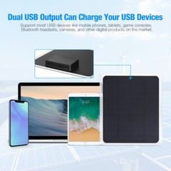 Trickle Charger 20W Solar Panel Kit 12V Battery Charger Maintainer Boat RV Car