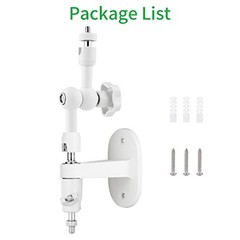 2-in-1 Adjustable Wall Mount for Solar Panel & Arlo Security Cameras, Max Sunlig