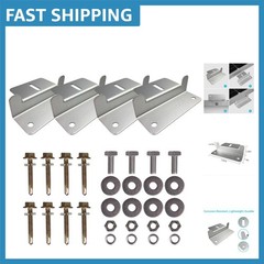 Lightweight Aluminum Solar Panel Mounting Z Brackets Set of 4 for RVs & Boats