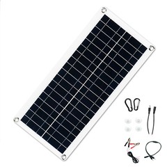 Solar Panel Kit 10A-100A Controller 12-18V Battery Charger Dual USB Caravan Boat