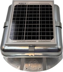 Solar Roof Vent Fan 96 Cfm Exhaust Metal Galvanized Industrial Room Ventilation